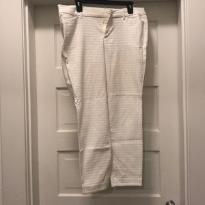 Cute Textured White Pants